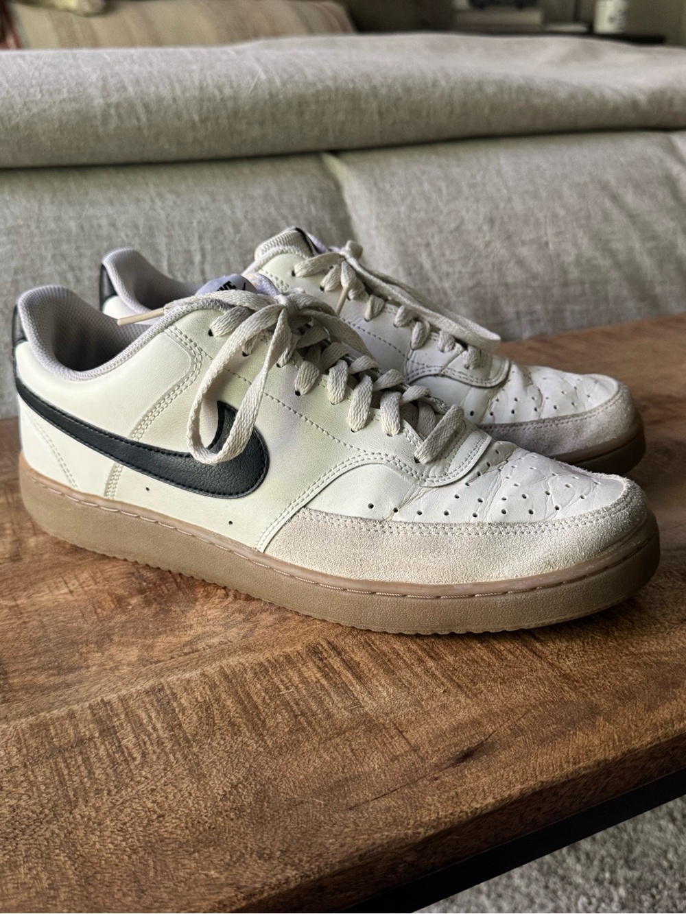 Nike Court Vision Low Sneakers Sail Black Gum